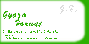 gyozo horvat business card